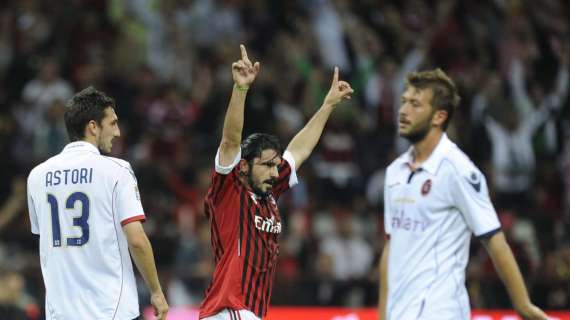14 maggio 2011, Gattuso segna il suo ultimo gol con la maglia del Milan