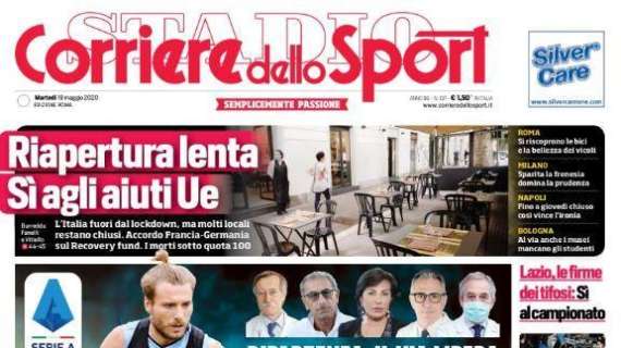 Serie A, il Corriere dello Sport titola: "Fateli giocare"