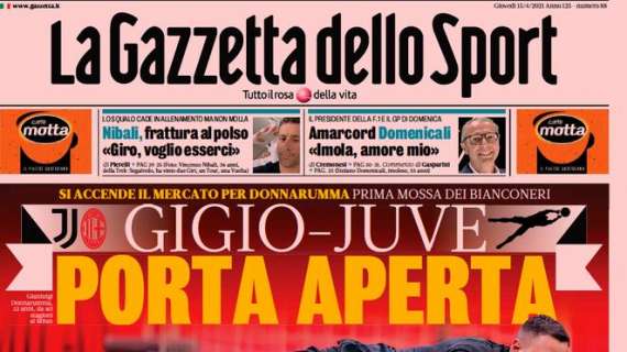 La Gazzetta dello Sport: "Gigio-Juve, porta aperta"
