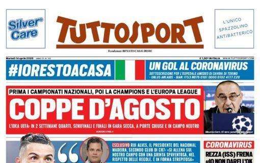 Tuttosport in prima pagina: "Coppe d’agosto"