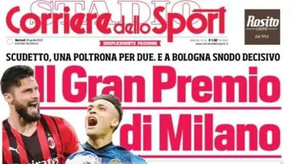 Il CorSport in apertura sulla volata scudetto: "Il Gran Premio di Milano"