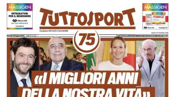 Tuttosport: "Vola il Milan di Ibra, ma la Roma è 5ª aritmeticamente"