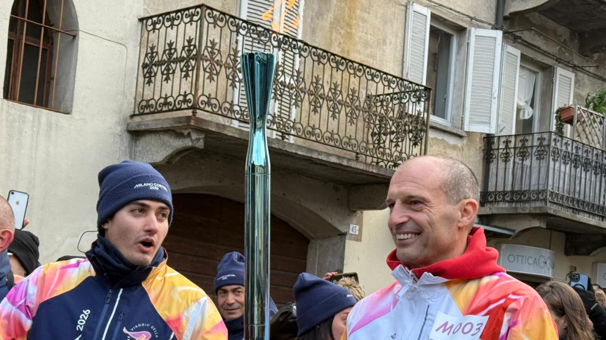 Allegri e la mattinata da tedoforo: "Bellissima esperienza, lo sport è una cosa meravigliosa"