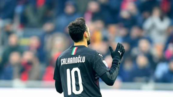Calhanoglu, nove partite saltate al Milan per infortunio