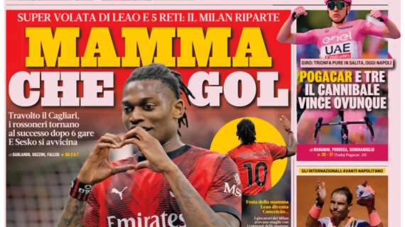 L’apertura della Gazzetta: “Mamma che gol. Milan, Sesko si avvicina”