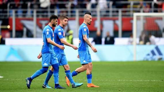 Milan-Napoli: per gli azzurri solo quattro tocchi in area avversaria nel primo tempo