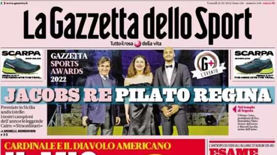 La Gazzetta in apertura su Cardinale: “Il mio super Milan”