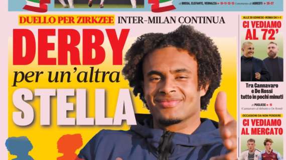 Milan e Inter su Zirkzee. L'apertura della Gazzetta: “Derby per un’altra stella”