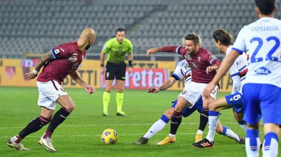 Serie A: Torino-Sampdoria 2-2