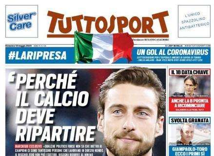 Milan, Tuttosport in prima pagina: "Ciao Maldini"