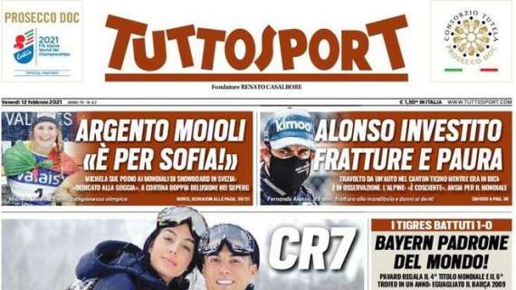 Tuttosport in prima pagina: "Belotti, il Milan alza il pressing"