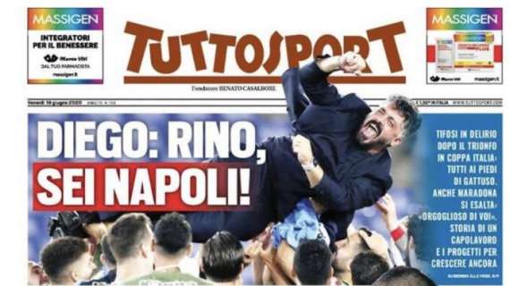 Tuttosport in prima pagina: "Via libera: sì alla quarantena soft"