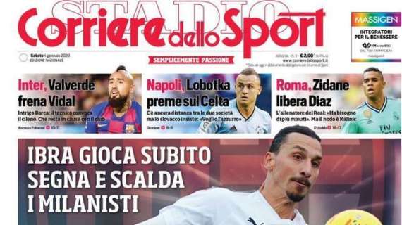 Ibrahimovic-Milan, Corriere dello Sport: "Io c’è"