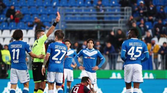 Serie A: due giornate di squalifica a Balotelli