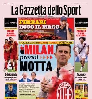 Panchina Milan, la Gazzetta apre con il consiglio di Sacchi e Capello: "Prendi Motta"