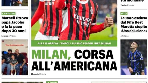 QS: "Milan, corsa all'americana. Pulisic leader, idea Musah"