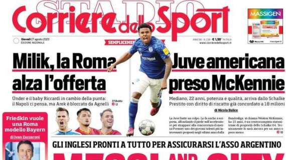 Corriere dello Sport: "Tifosi con visiera per aprire gli stadi"