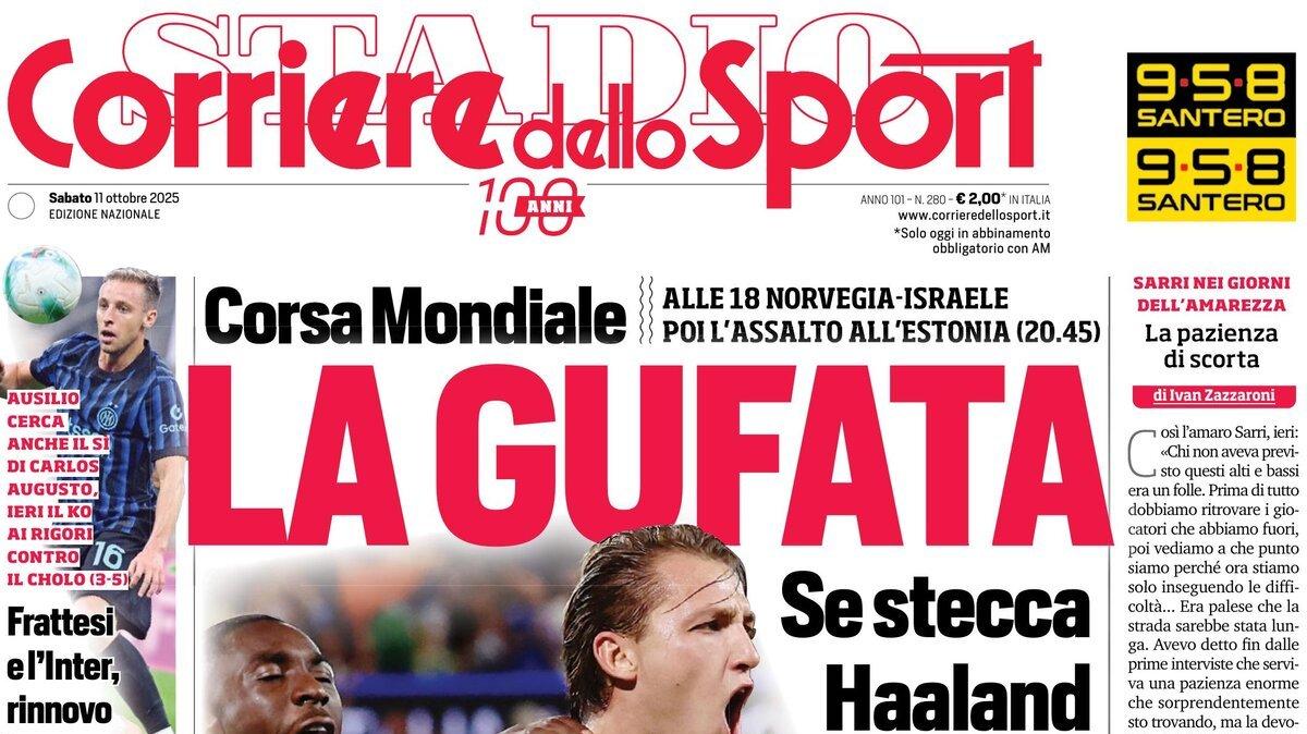 Il CorSport in prima pagina: “Milan: la gioventù infinita di Modric”
