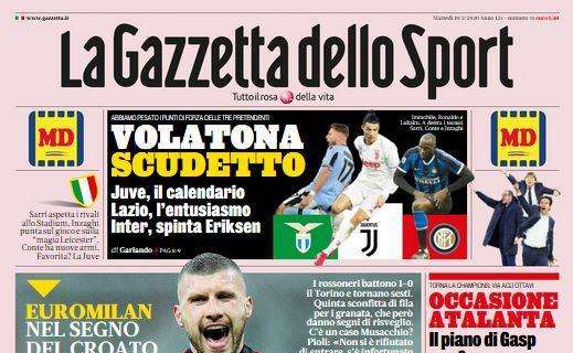 Milan-Torino, La Gazzetta dello Sport: "W il Rebic"