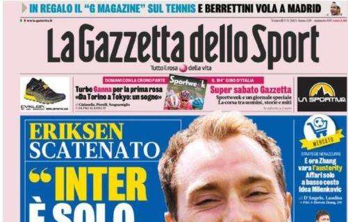 La Gazzetta in prima pagina: "Juve-Milan a tuttocampo: ecco i duelli scaccia fantasmi"