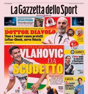 La Gazzetta in prima pagina su Pioli: "Dottor Diavolo"