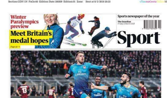 The Guardian sulla vittoria dell'Arsenal: "Wenger's Italian job"