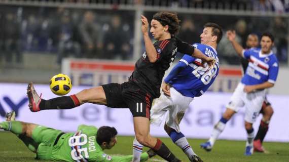 Ibrahimovic, sei gol alla Sampdoria: nessuno in maglia rossonera