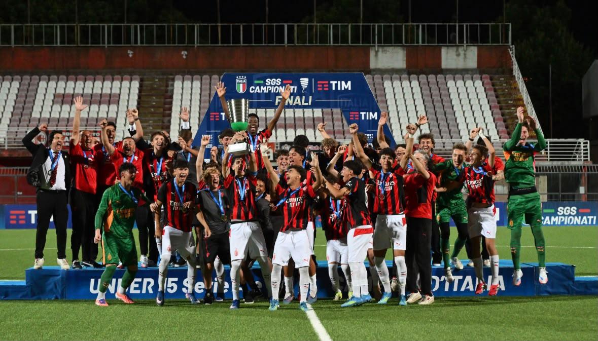 Il Milan U15 è Campione d'Italia. Empoli battuto 2-0 nella finale scudetto