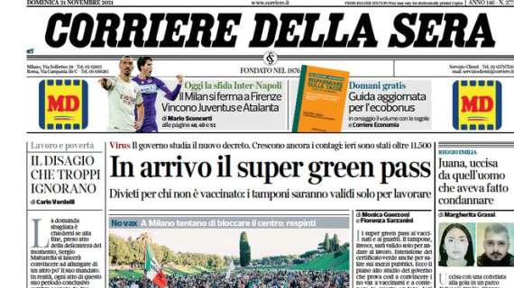 Corriere della Sera: "Il Milan si ferma a Firenze"