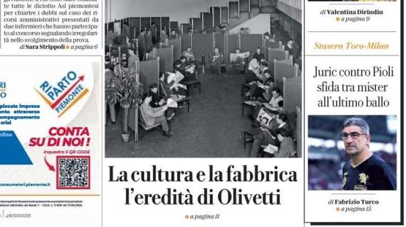 La Repubblica (Torino): “Juric contro Pioli, sfida tra mister all’ultimo ballo”