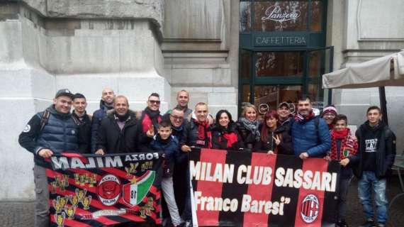 AIMC, Milan Club Sassari presente a San Siro per Milan-Juventus 