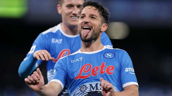 Il Napoli ufficializza l'addio di Mertens con un "Grazie" sui social