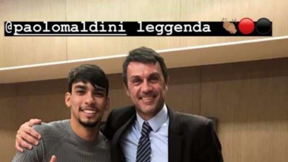 Paquetá a Casa Milan con Maldini: "Leggenda"