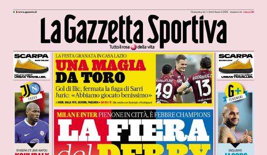 L’apertura della Gazzetta su Milan e Inter: “La fiera del derby”