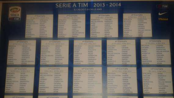 FOTO MN - Il calendario completo della serie A 2013-14