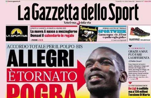 La Gazzetta in apertura sul Milan: "Maldini, firma allo sprint"