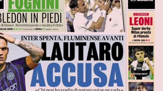 La Gazzetta in prima pagina: "Leoni, super derby. Milan pronto al rilancio"