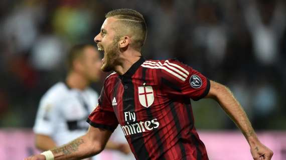 14 settembre 2014, Parma-Milan 4-5: Menez segna uno splendido gol di tacco