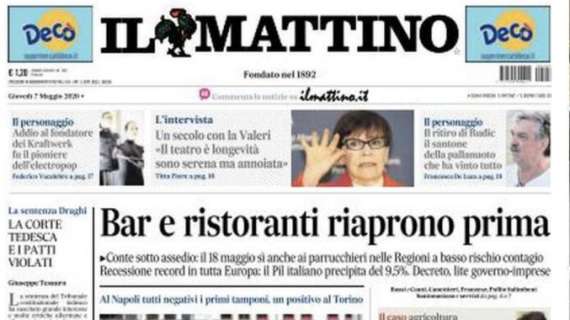 Calcio, Il Mattino: "Merkel riparte: Italia al bivio"