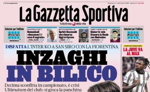 Notte da brividi al Maradona. La Gazzetta in prima pagina: “Spalletti-Pioli, vista Champions”
