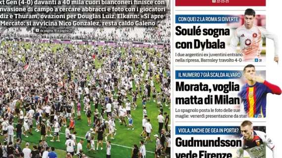 Tuttosport in prima pagina: "Morata, voglia matta di Milan"