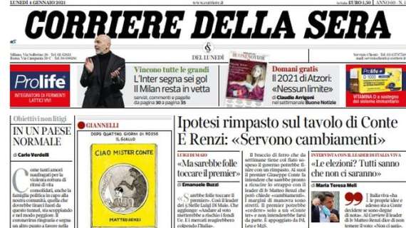 CorSera: "L'Inter segna sei gol. Il Milan resta in vetta"