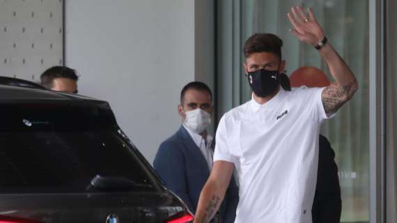 Calcio: Milan ecco Giroud, primo giorno di allenamento