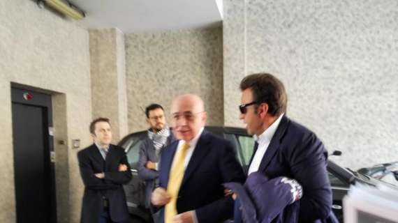 FOTO MN - Galliani è arrivato negli uffici della Lega insieme a Corsi: si è parlato di Saponara