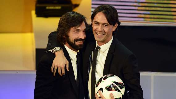 Inzaghi: "Non mi stupisco che Pirlo faccia l'allenatore, al Milan facemmo grandi cose"