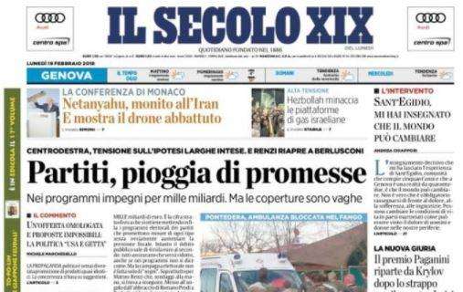 Il Secolo XIX: "Samp, blackout a San Siro. Al Milan riesce l'aggancio"