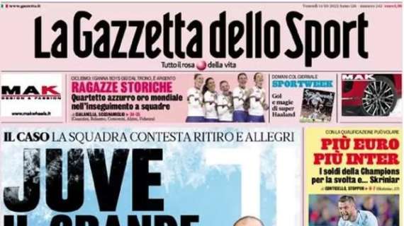 La Gazzetta dello Sport in prima pagina: "Origi ci sei?"