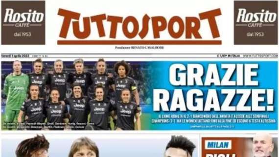 Tuttosport in prima pagina sul Milan: "Pioli allievo scudetto"