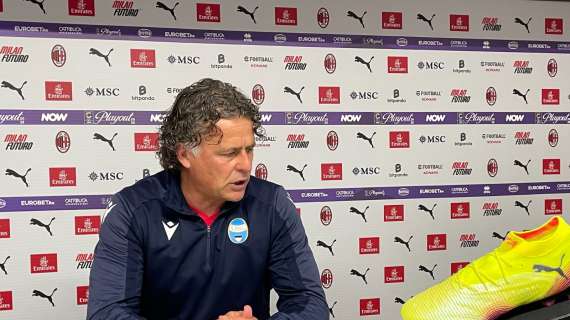 MN - SPAL, Baldini: "La superiorità sulle fasce ci ha messo in difficoltà. Arbitraggio? Tanti episodi da gestire in maniera diversa"
