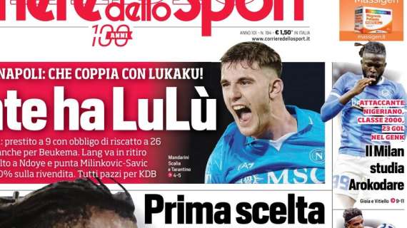 Il CorSport in prima pagina: "Il Milan studia Arokodare"